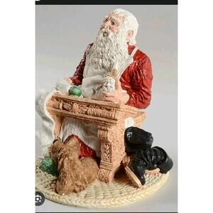The Legend of Santa Claus"Checking His List" Christmas Statue Figurine Limited